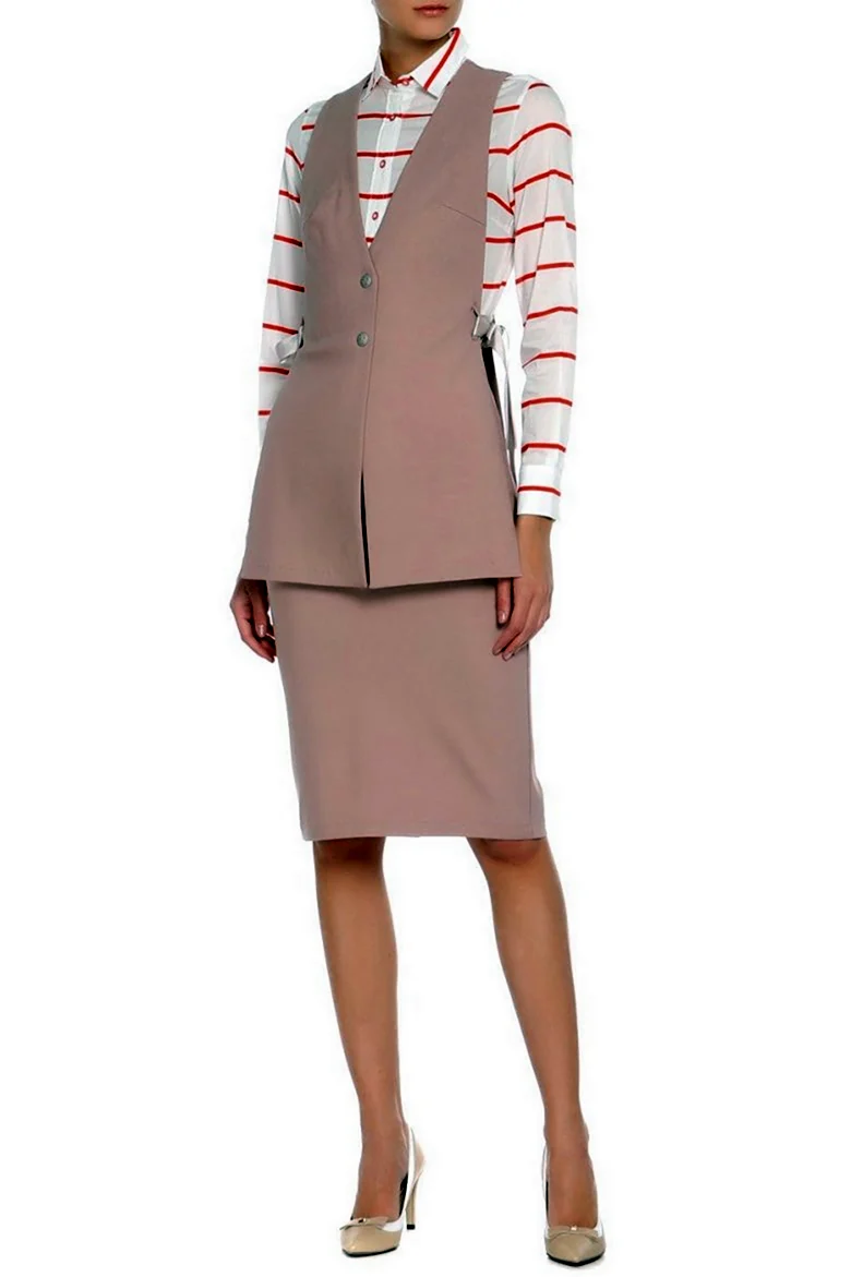 Жилет с юбкой