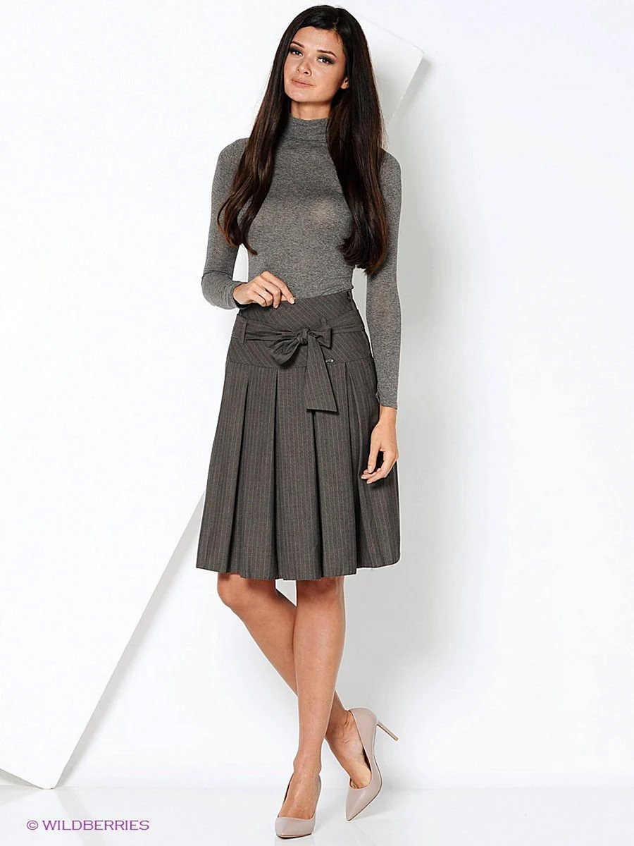 Фасоны юбок со складками