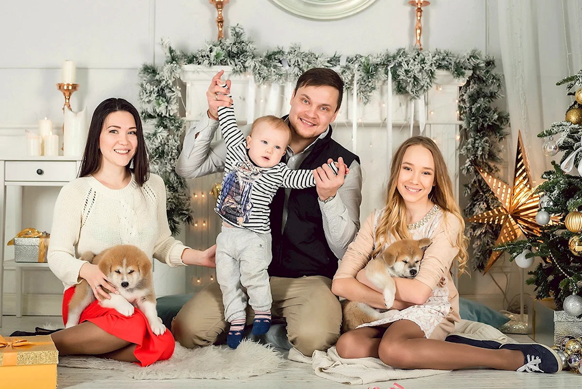 Образы для семейной фотосессии в студии