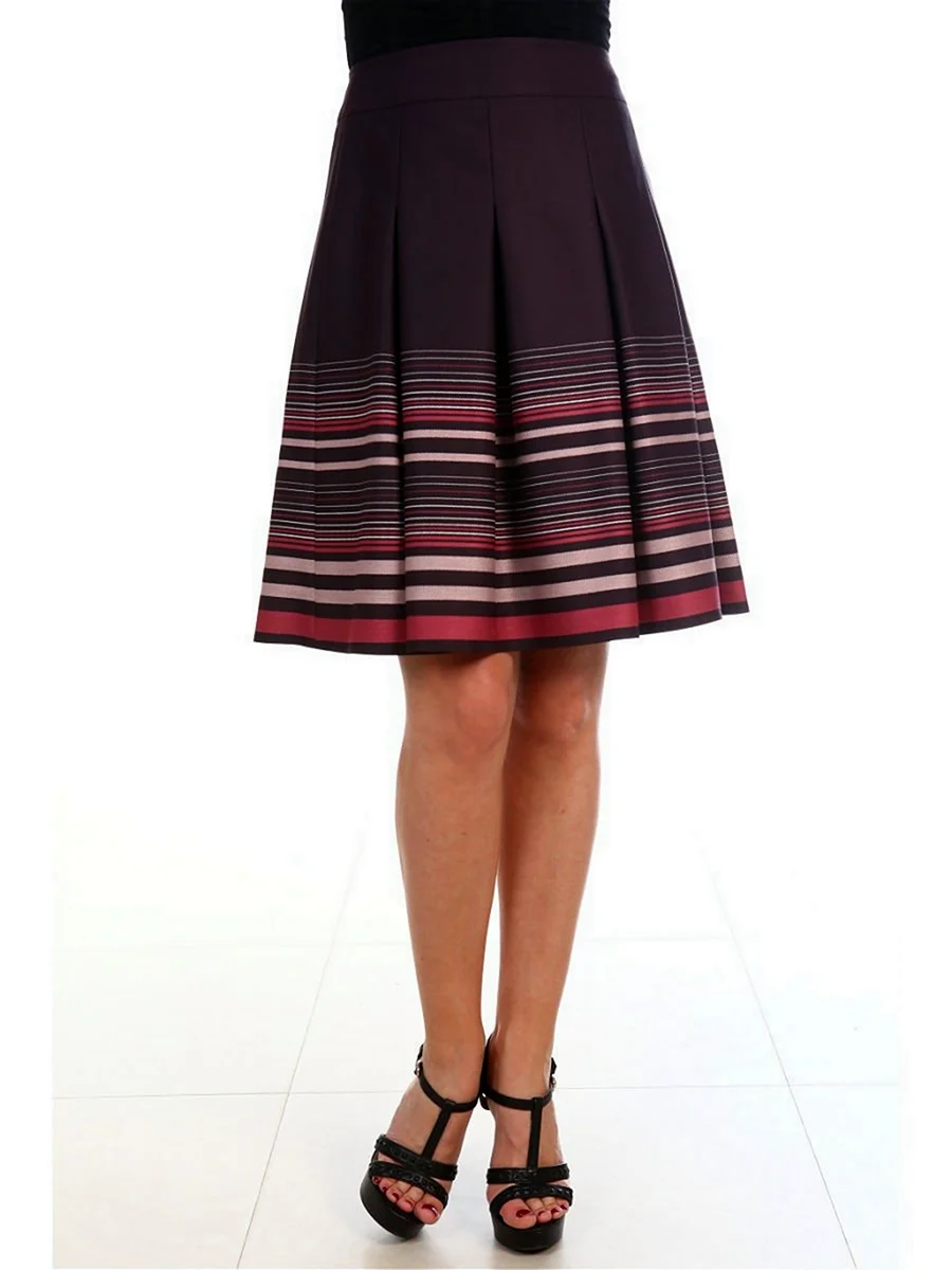 Юбка в складку на кокетке