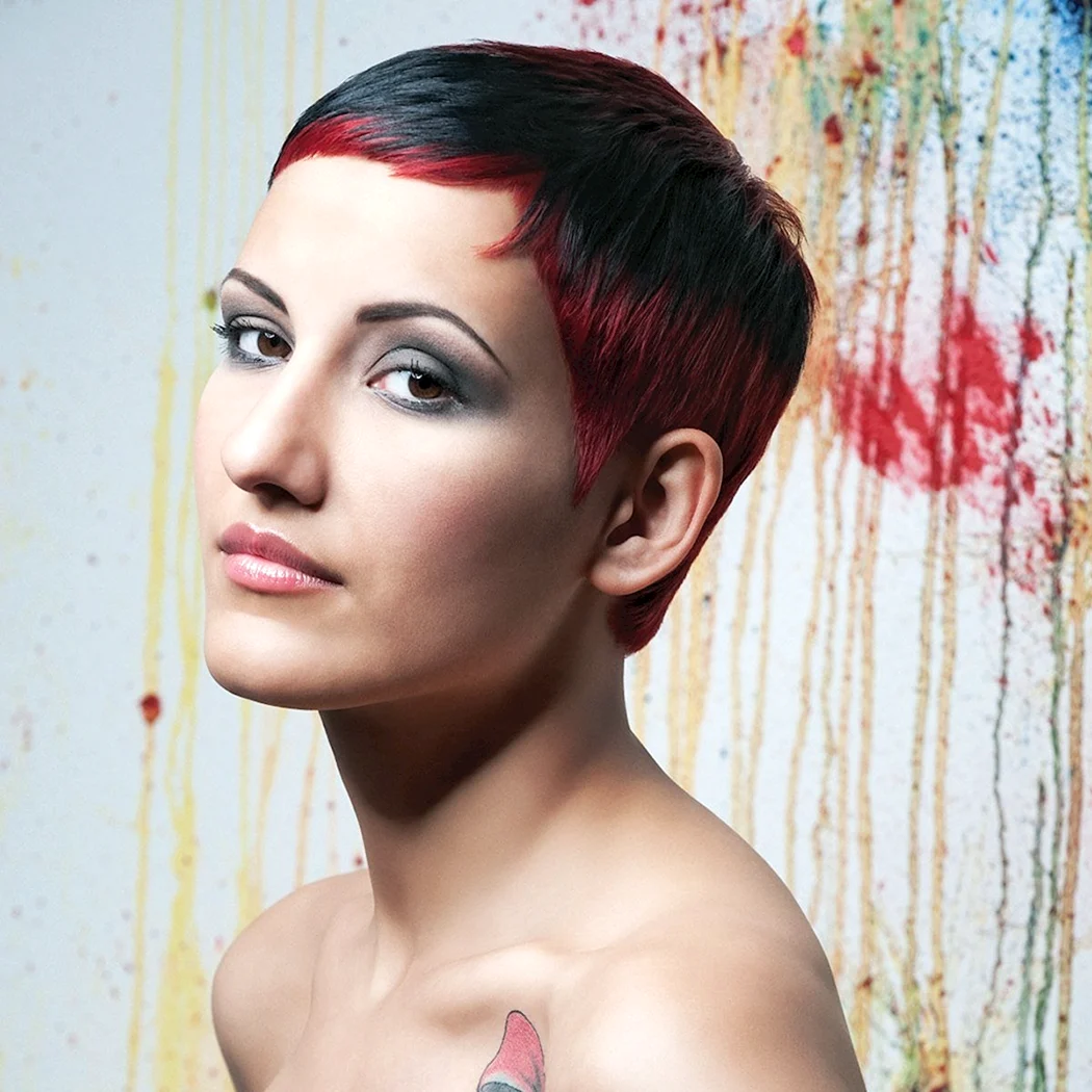 Фарбування на дуже коротку стрижку