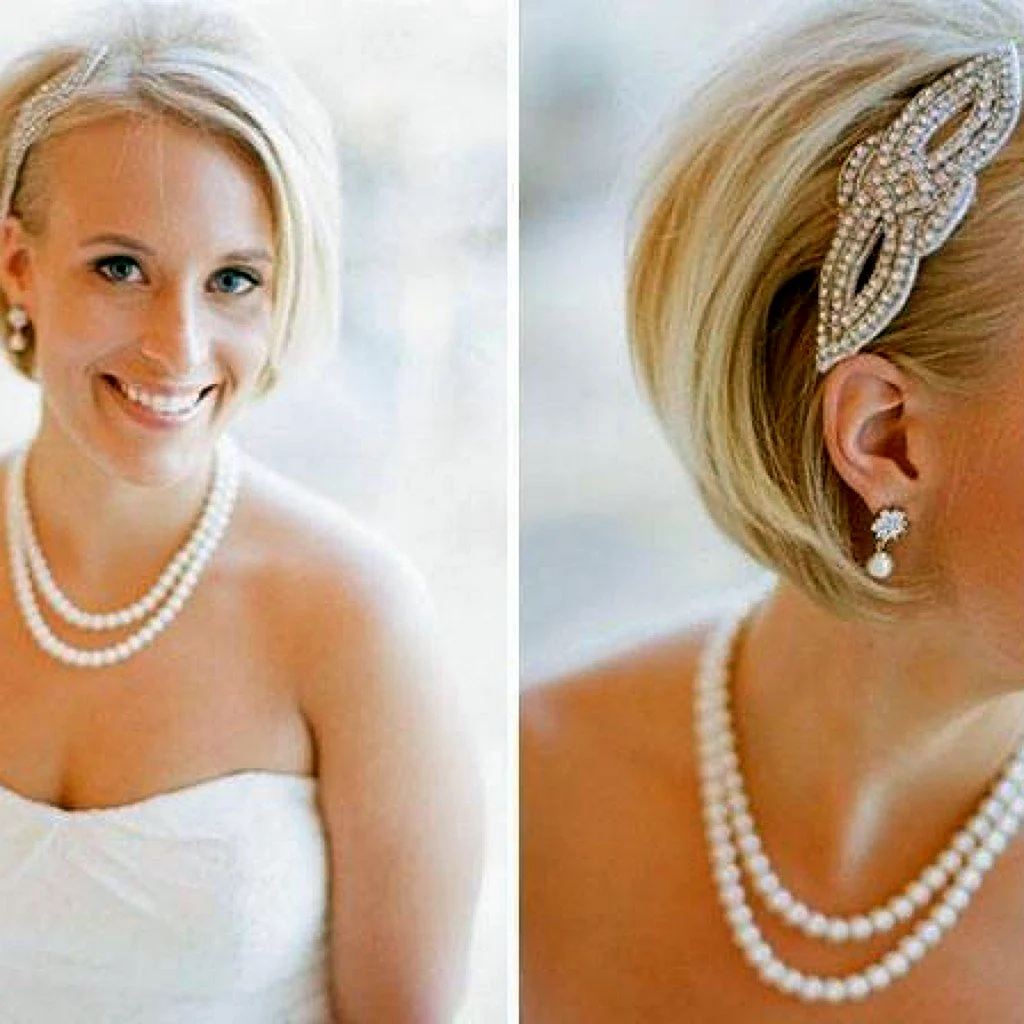 Весільні зачіски на коротке тонке волосся