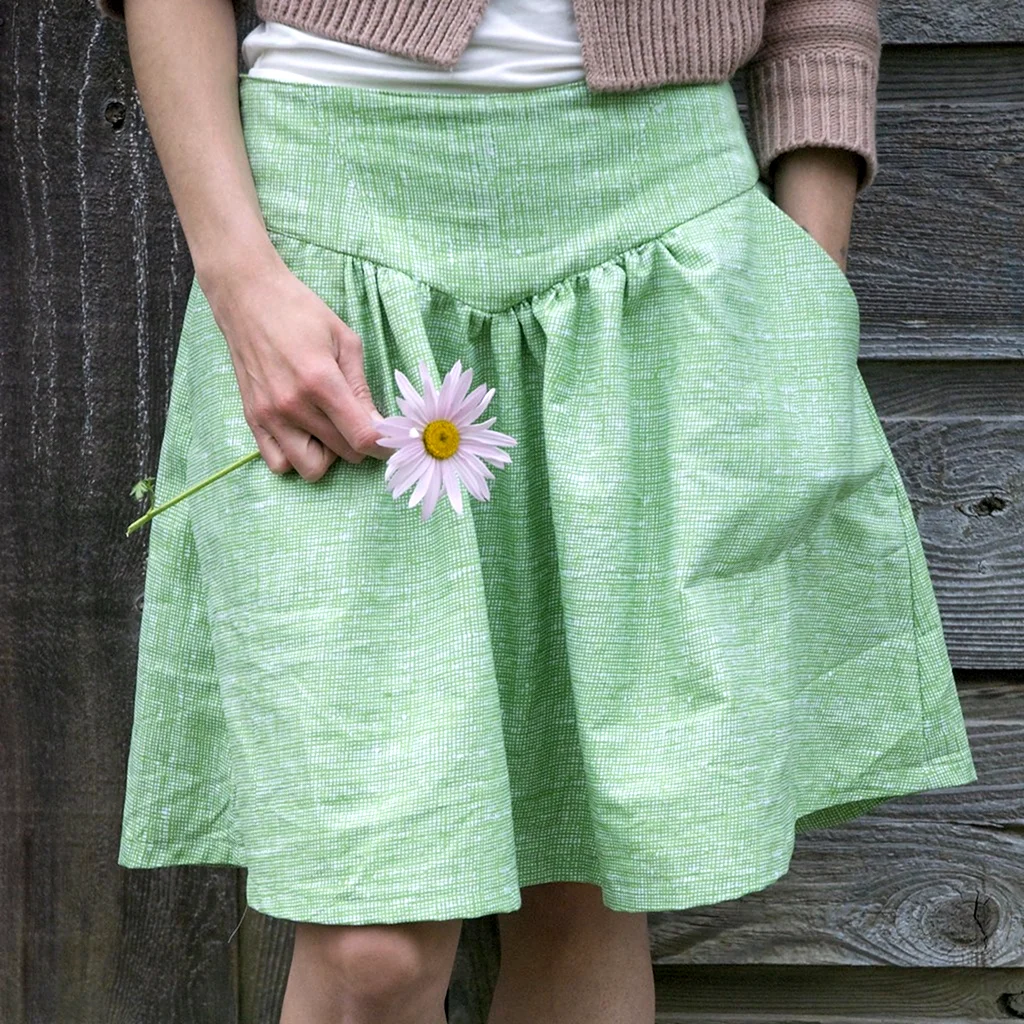 Юбка на кокетке