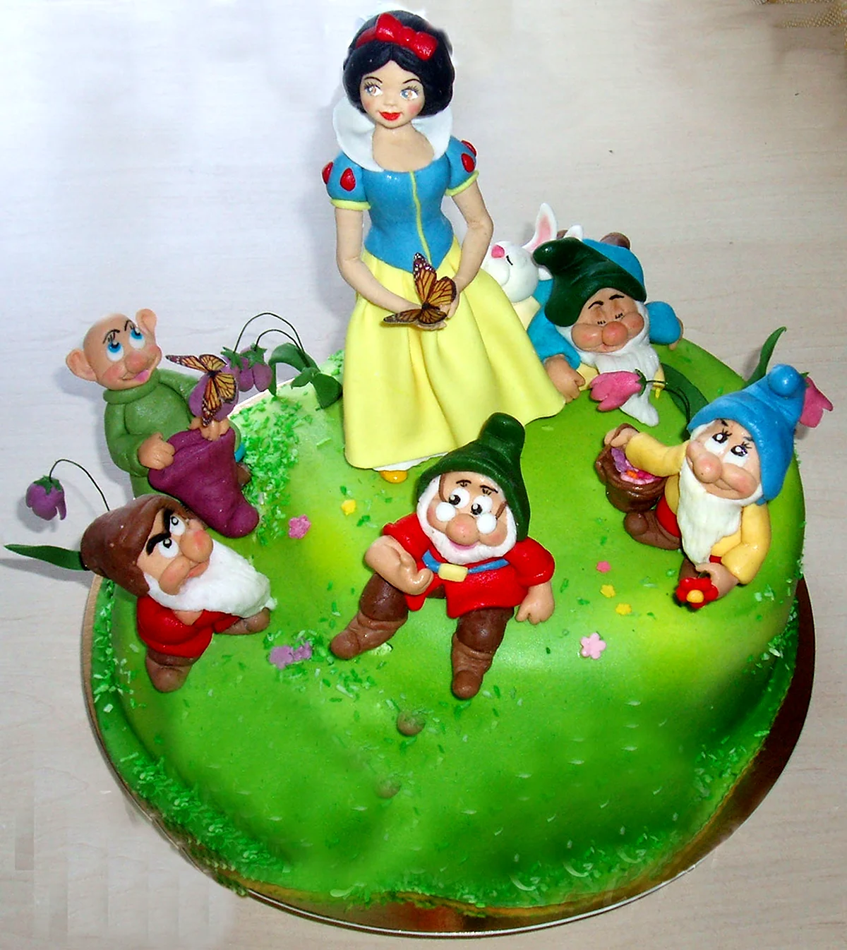 Детский торт Белоснежка и семь гномов