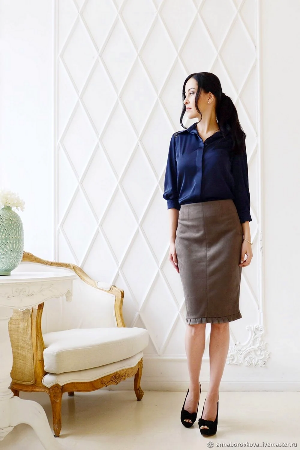 Замшевая юбка