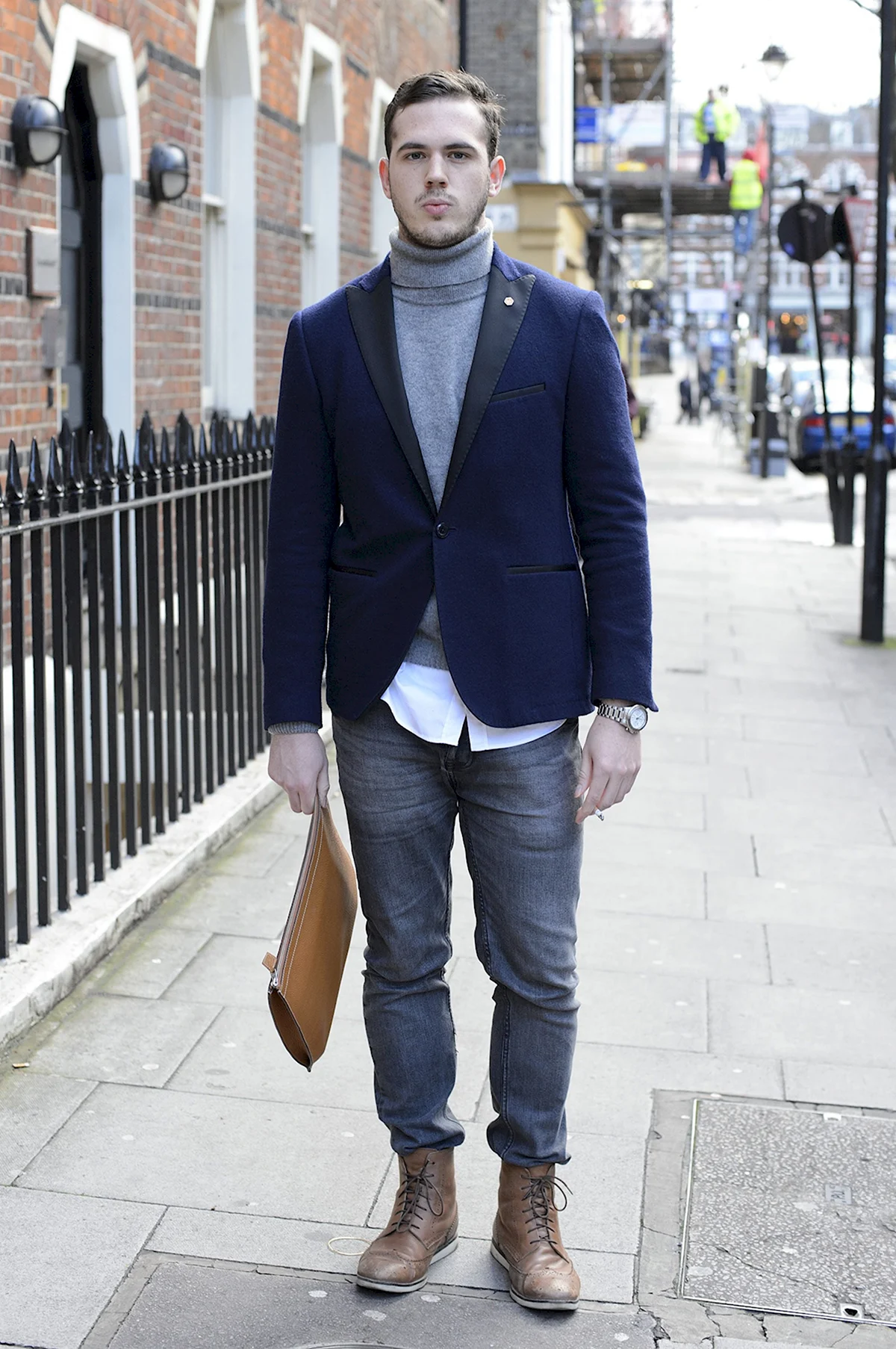 Джинсы под высокие ботинки