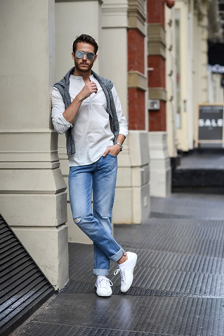 Stan Smith с джинсами