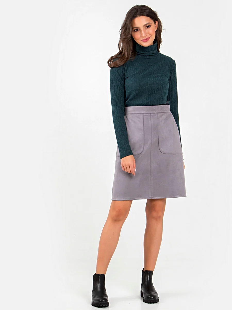 Юбка из искусственной замши