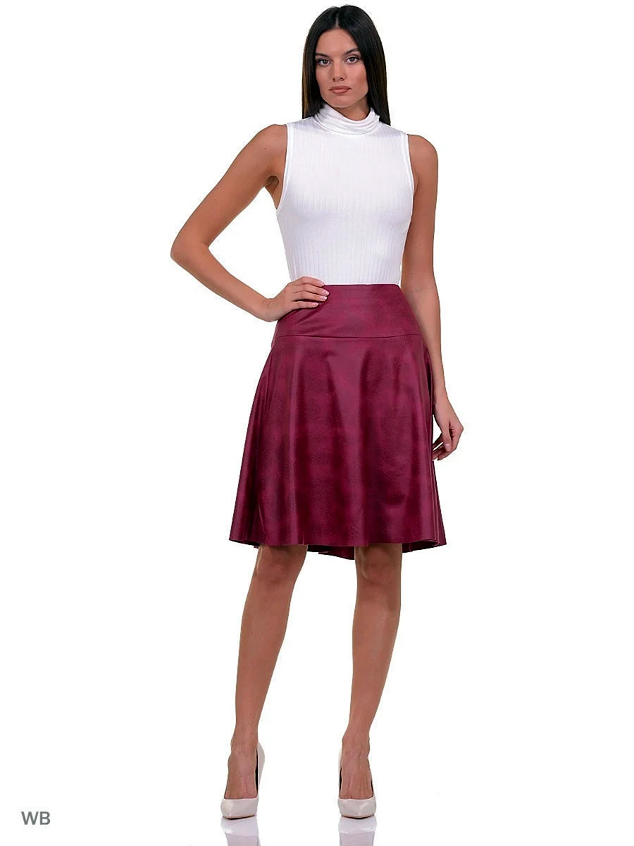 Прямая юбка с кокеткой