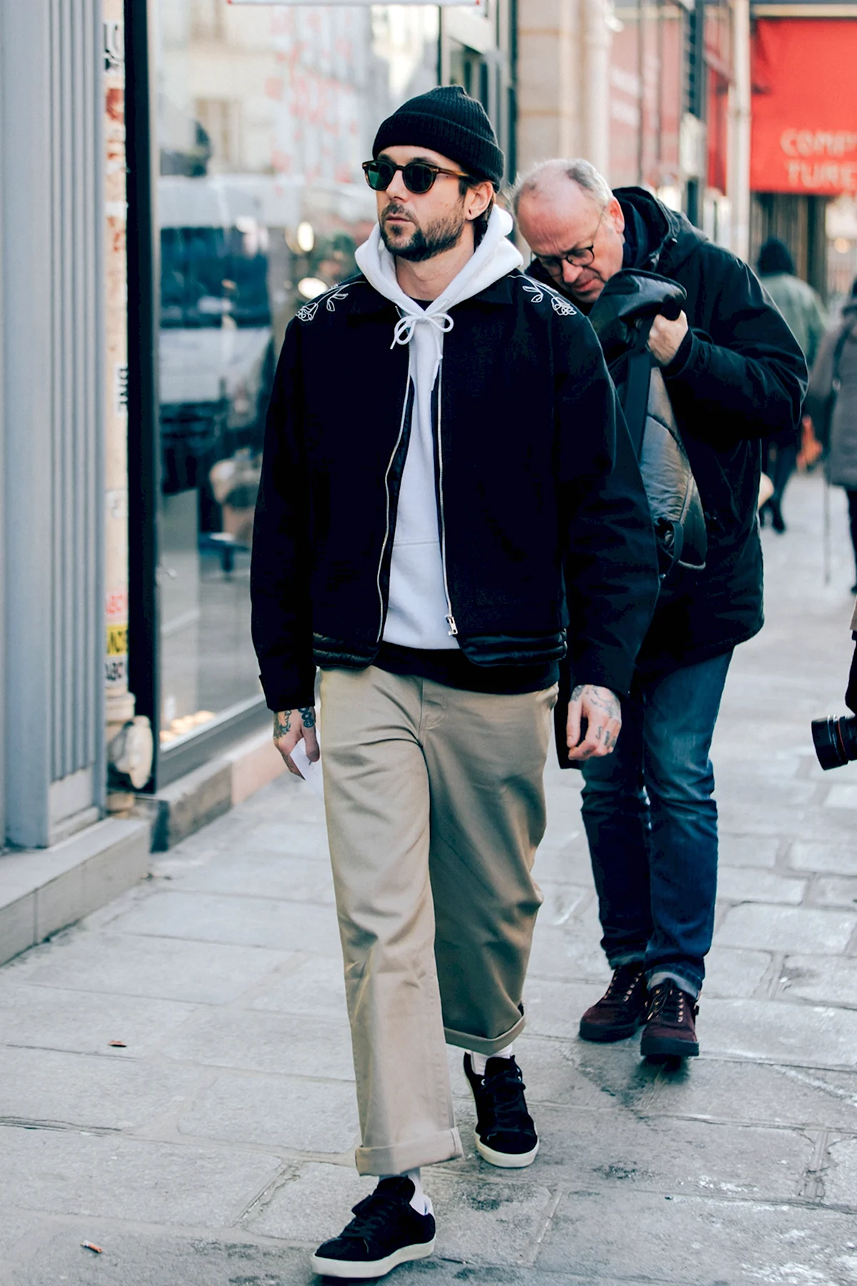 Стрит стайл одежда мужская бомбер