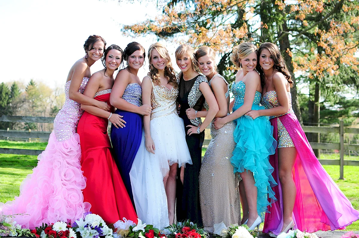 Американские подростки на выпускном