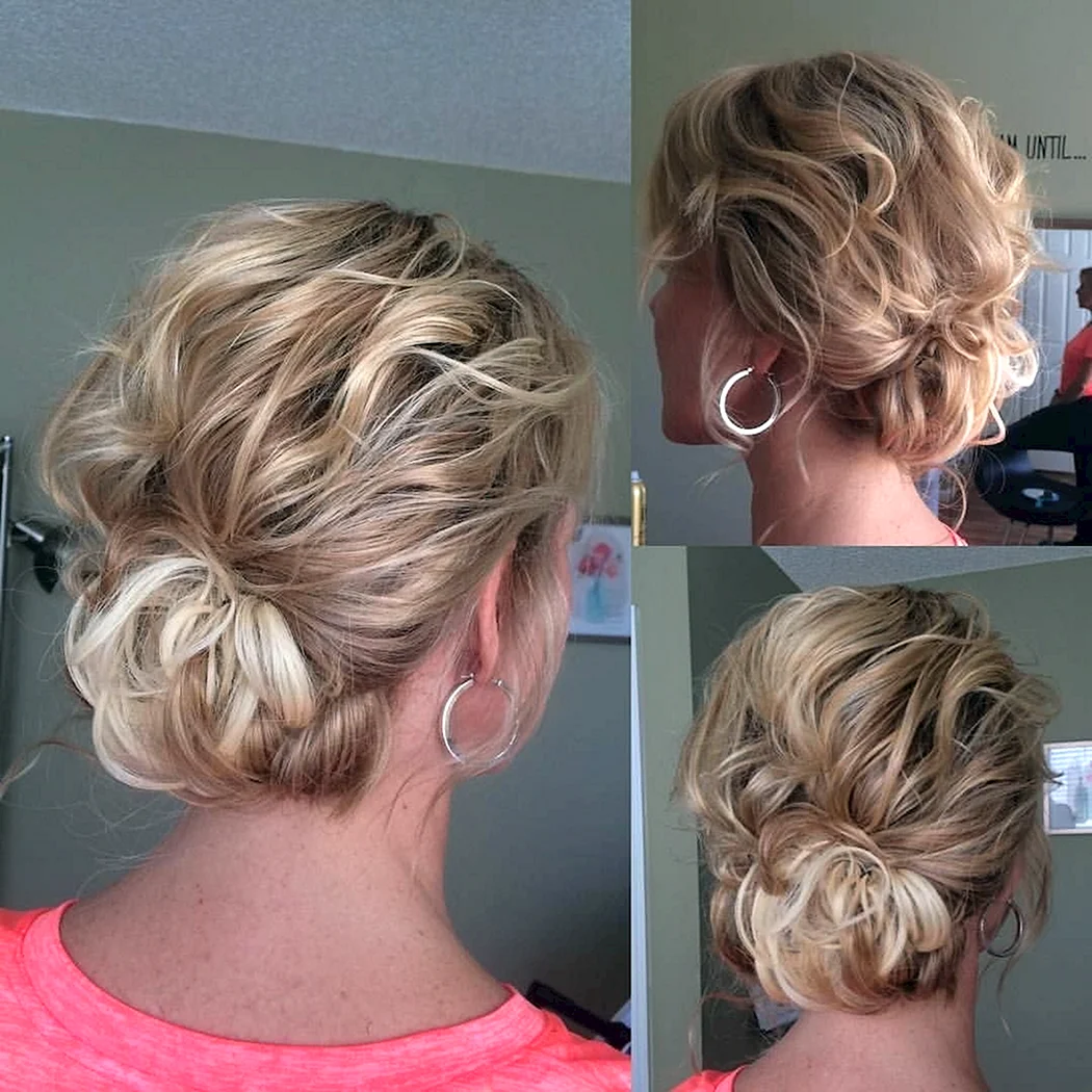 Пучок на коротке волосся