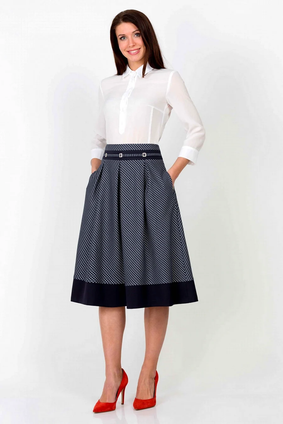 Юбка миди эмка Fashion