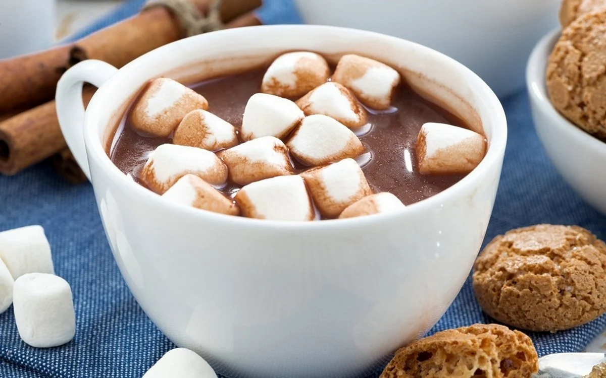 Кофе с зефирками маршмеллоу