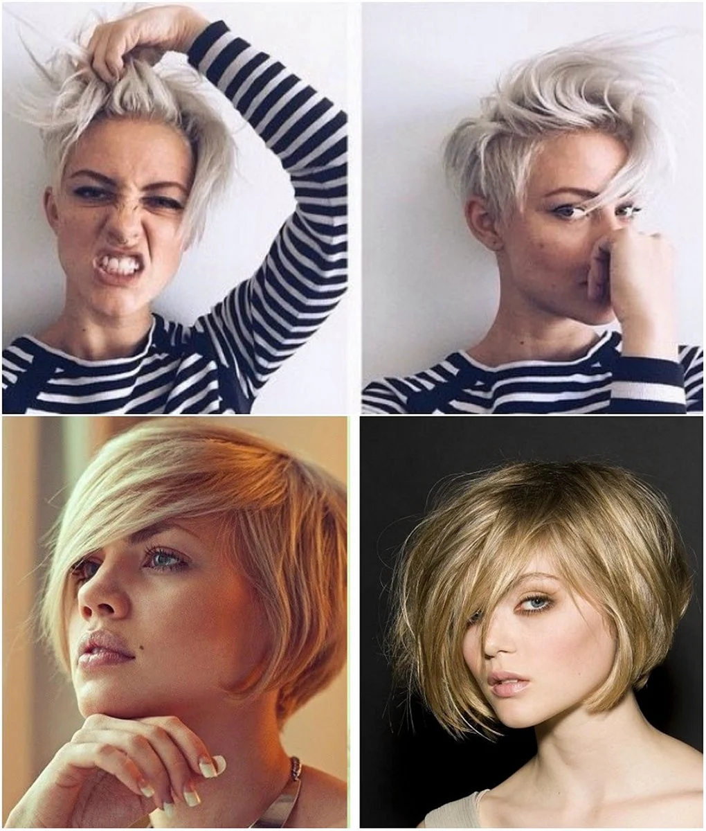 Відрощування волосся з короткою стрижкою