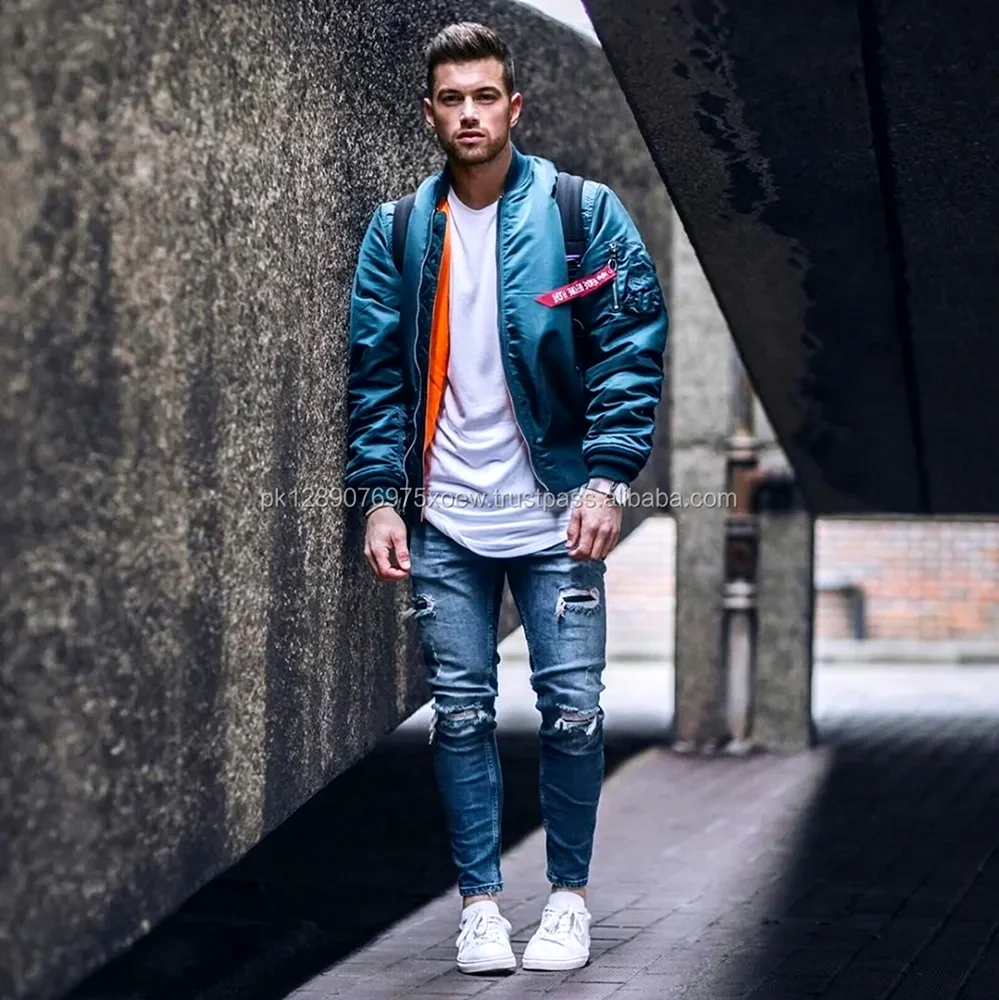 Бомбер стрит стайл мужской