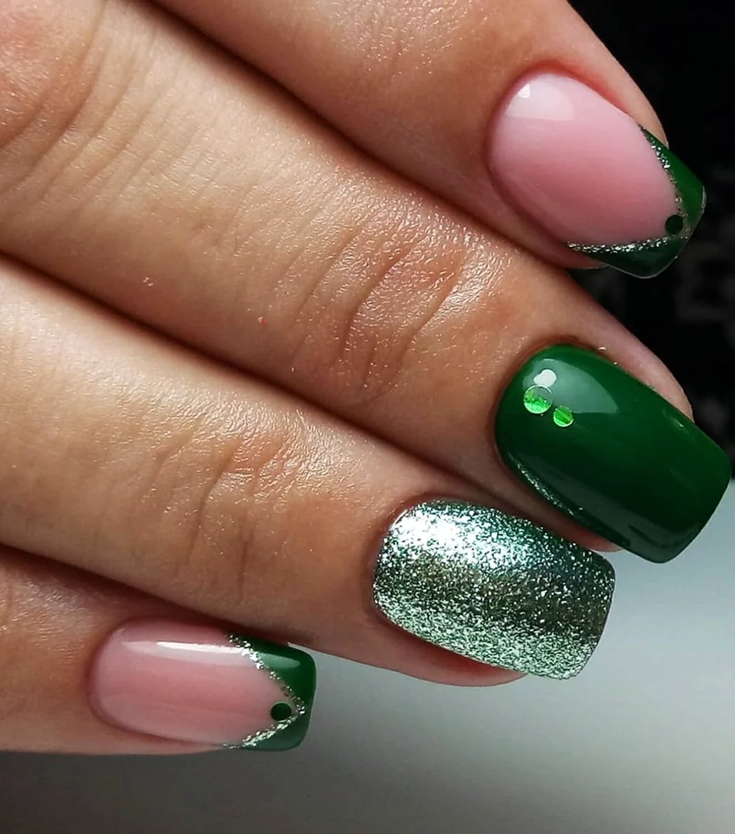 Френч 2021 зеленый зеленый