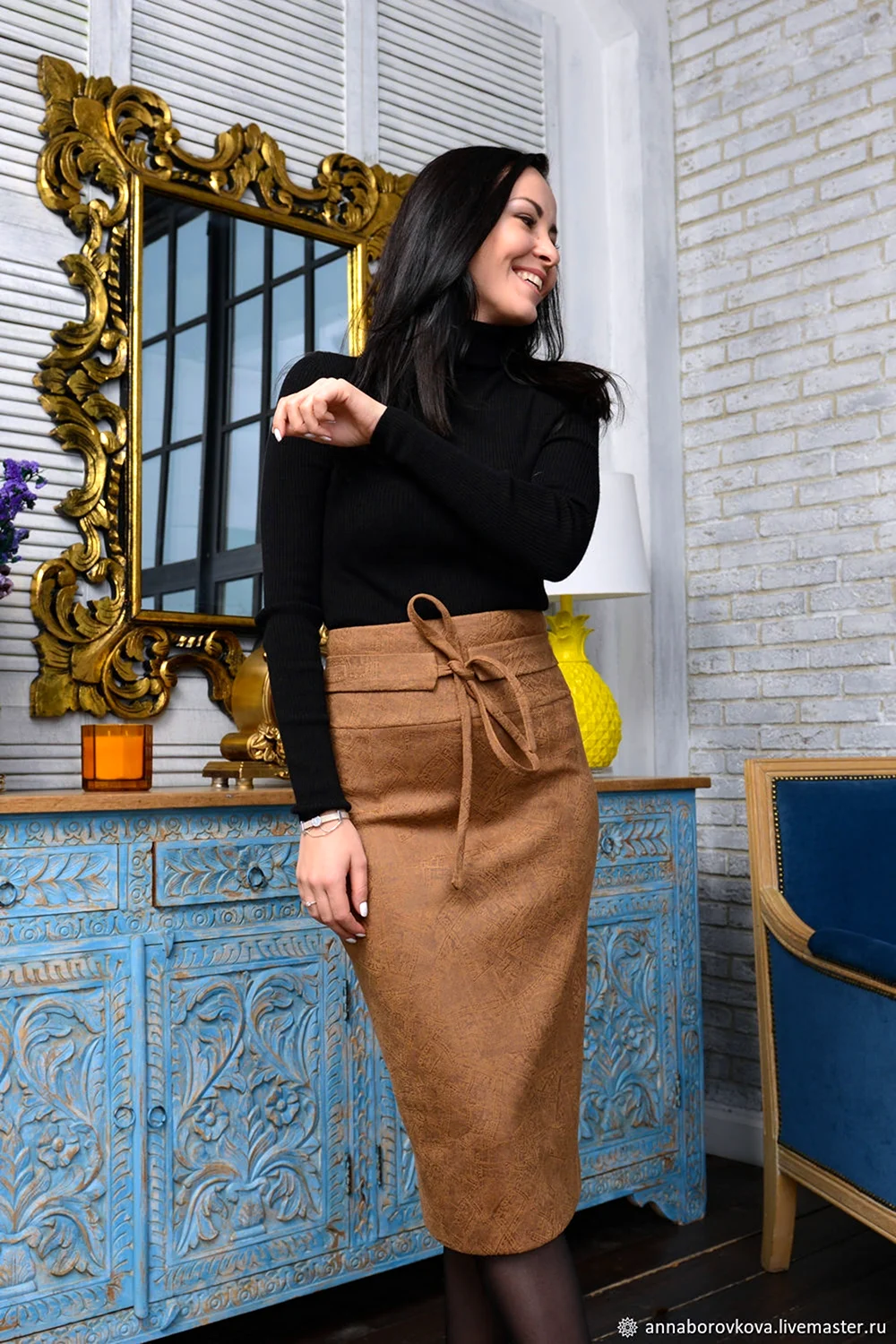 Замшевая юбка