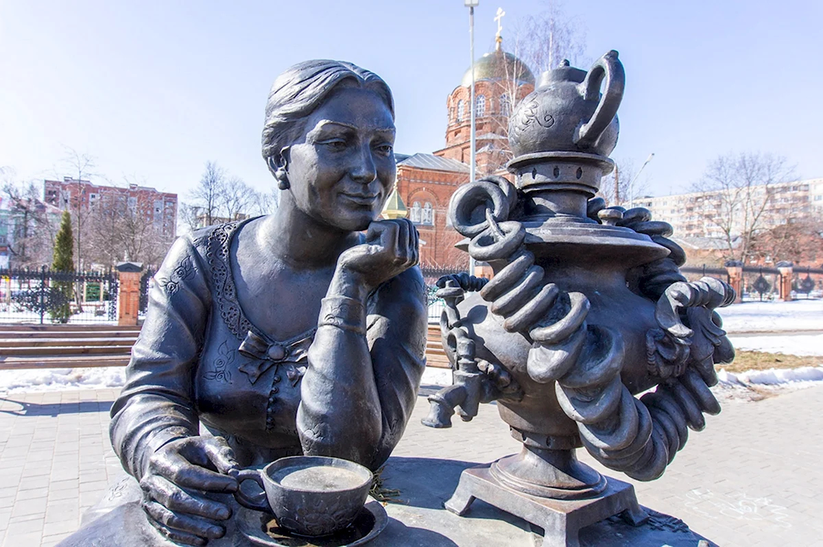 Тула скульптура Тульское чаепитие