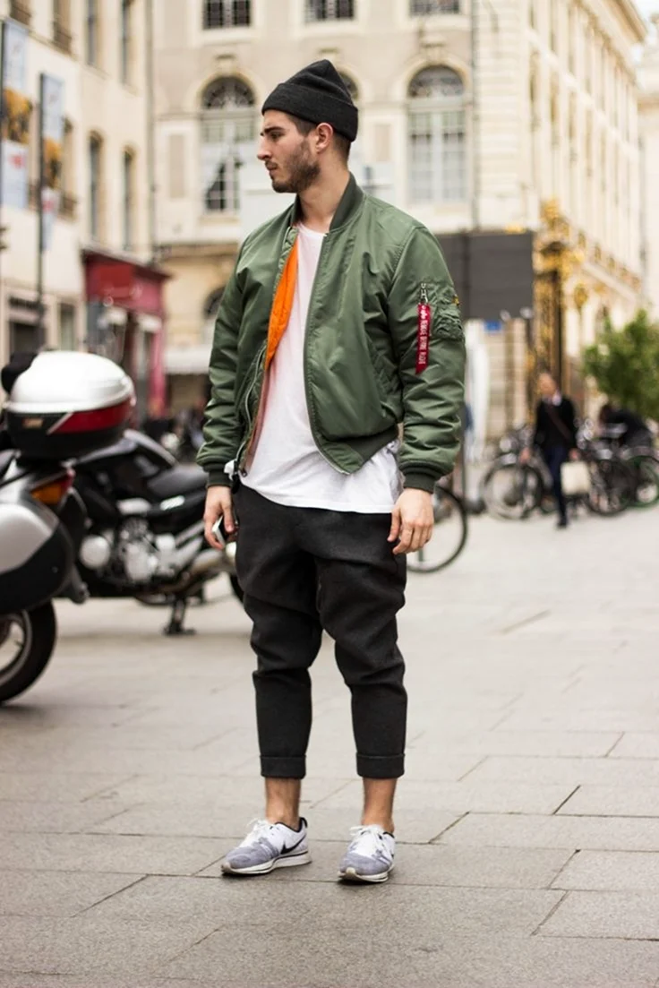 Бомбер стрит стайл мужской