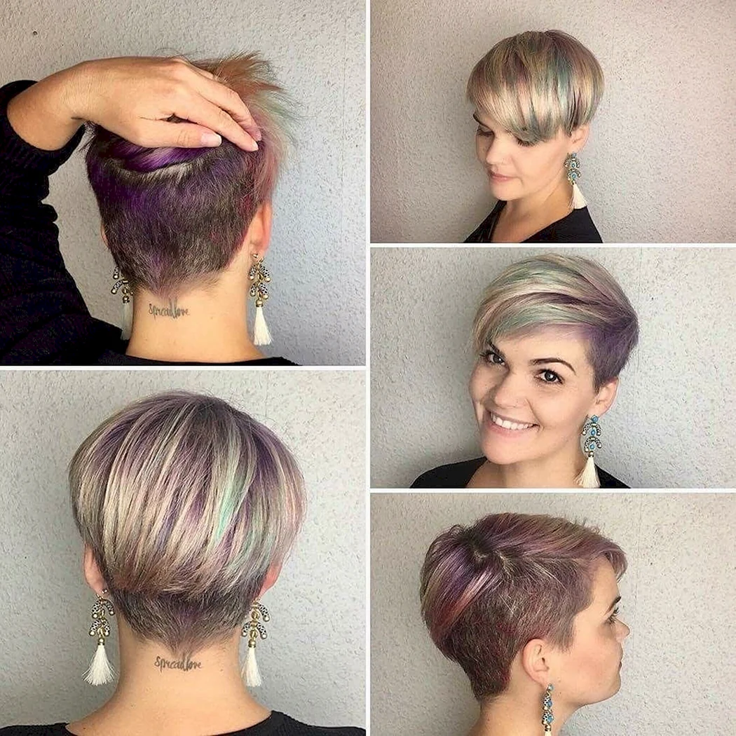 Фарбування волосся на стрижку Піксі