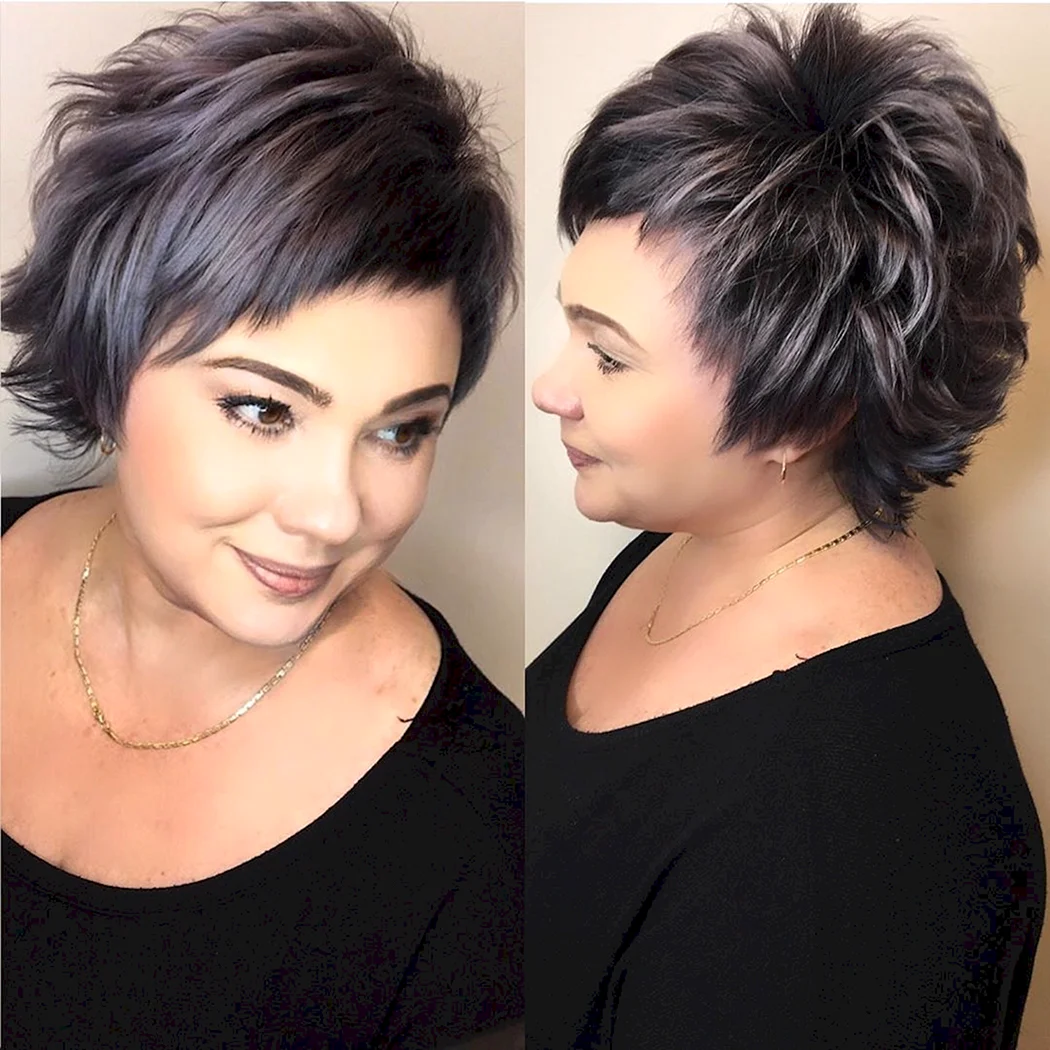 Стрижка Боб-каре Піксі для повних жінок