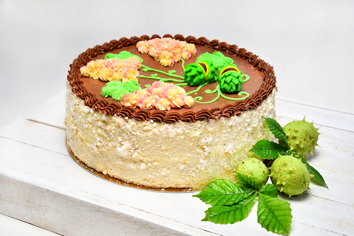 Киевский торт классическое украшение