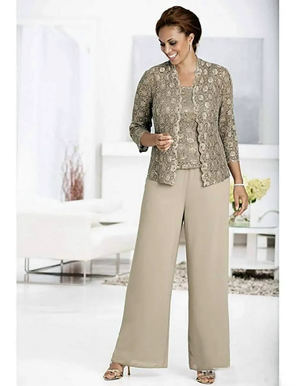 Брючные костюмы для женщин вечерние