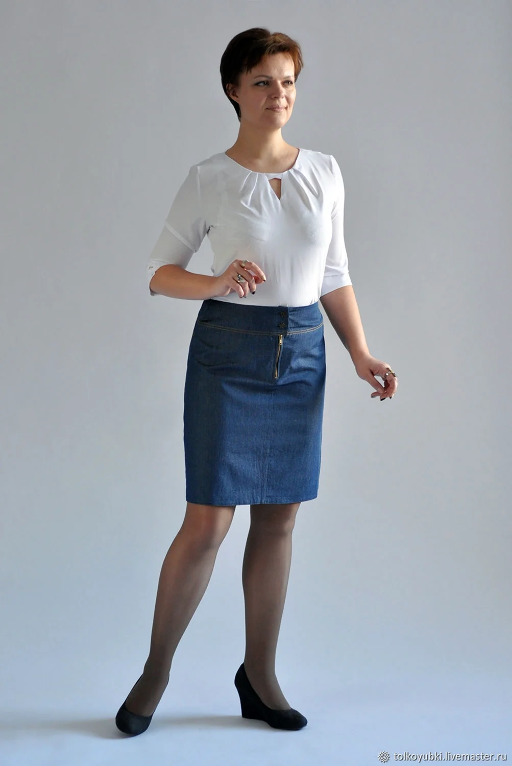 Юбка на кокетке