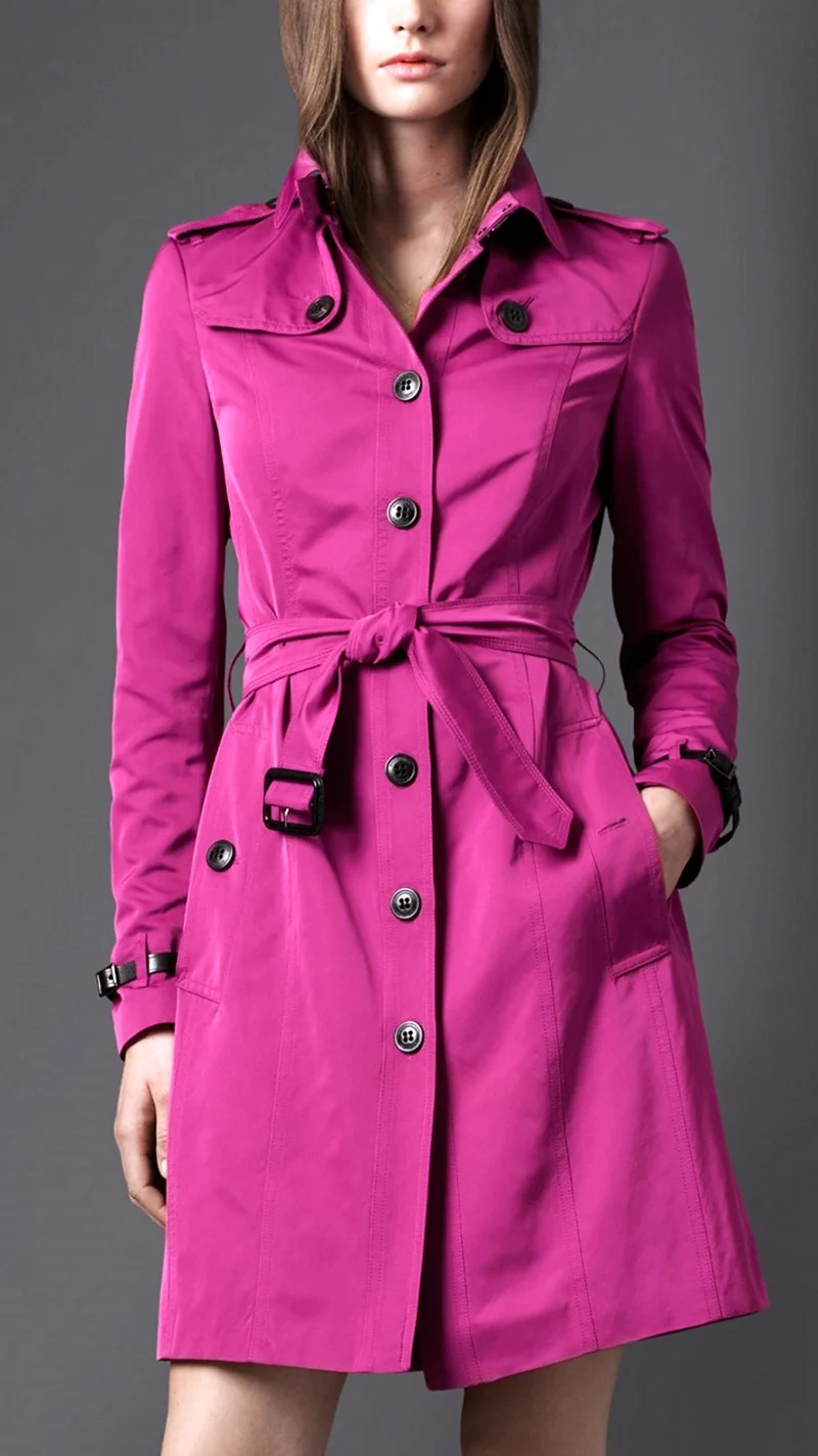 Розовый тренч Burberry