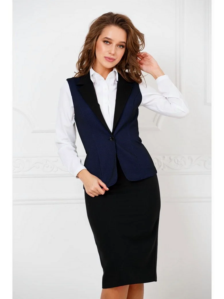 Юбка и жилет для офиса