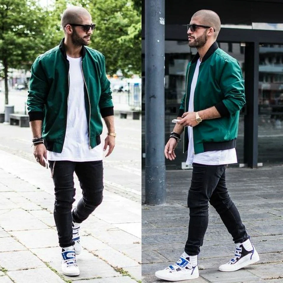 Бомбер мужской лук