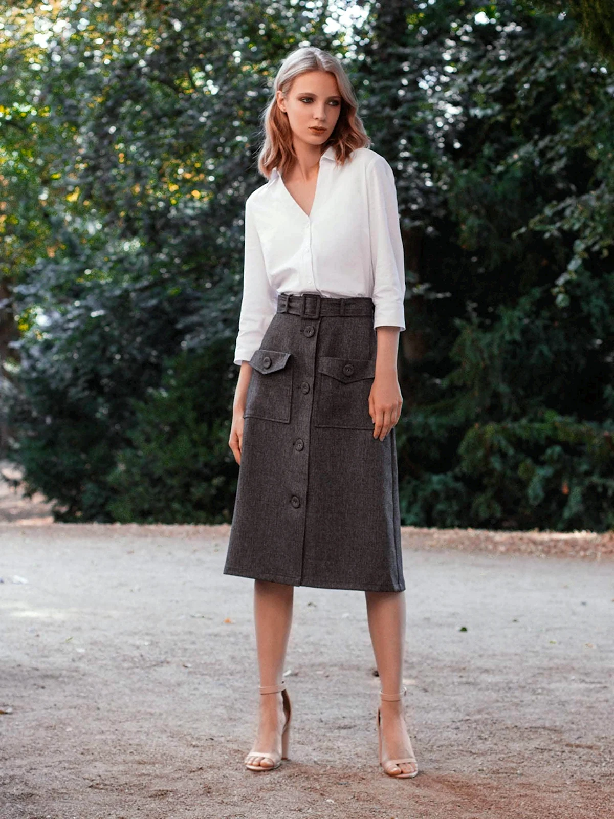 Твидовая юбка 2020 миди