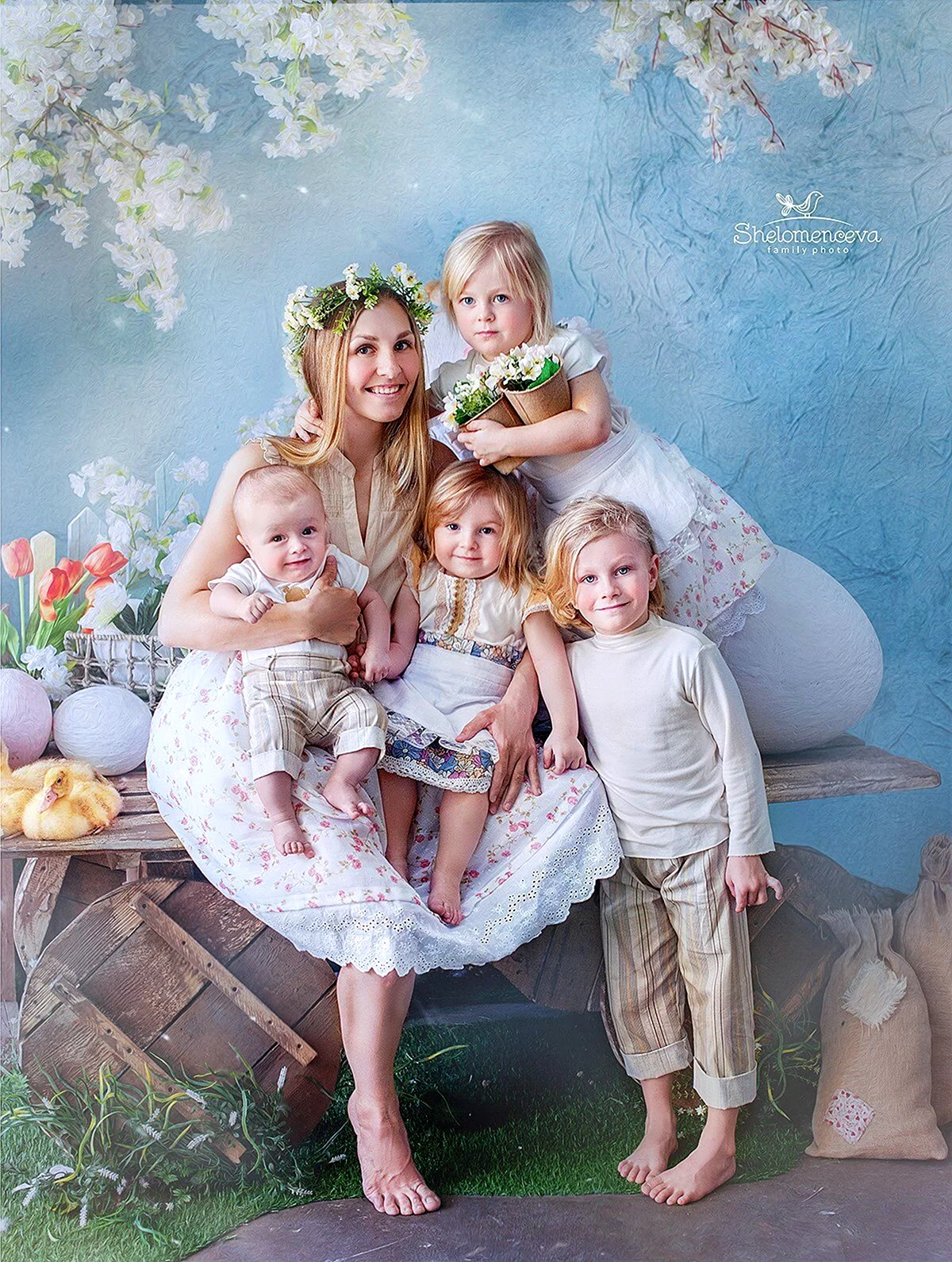 Пасхальная фотосессия семейная