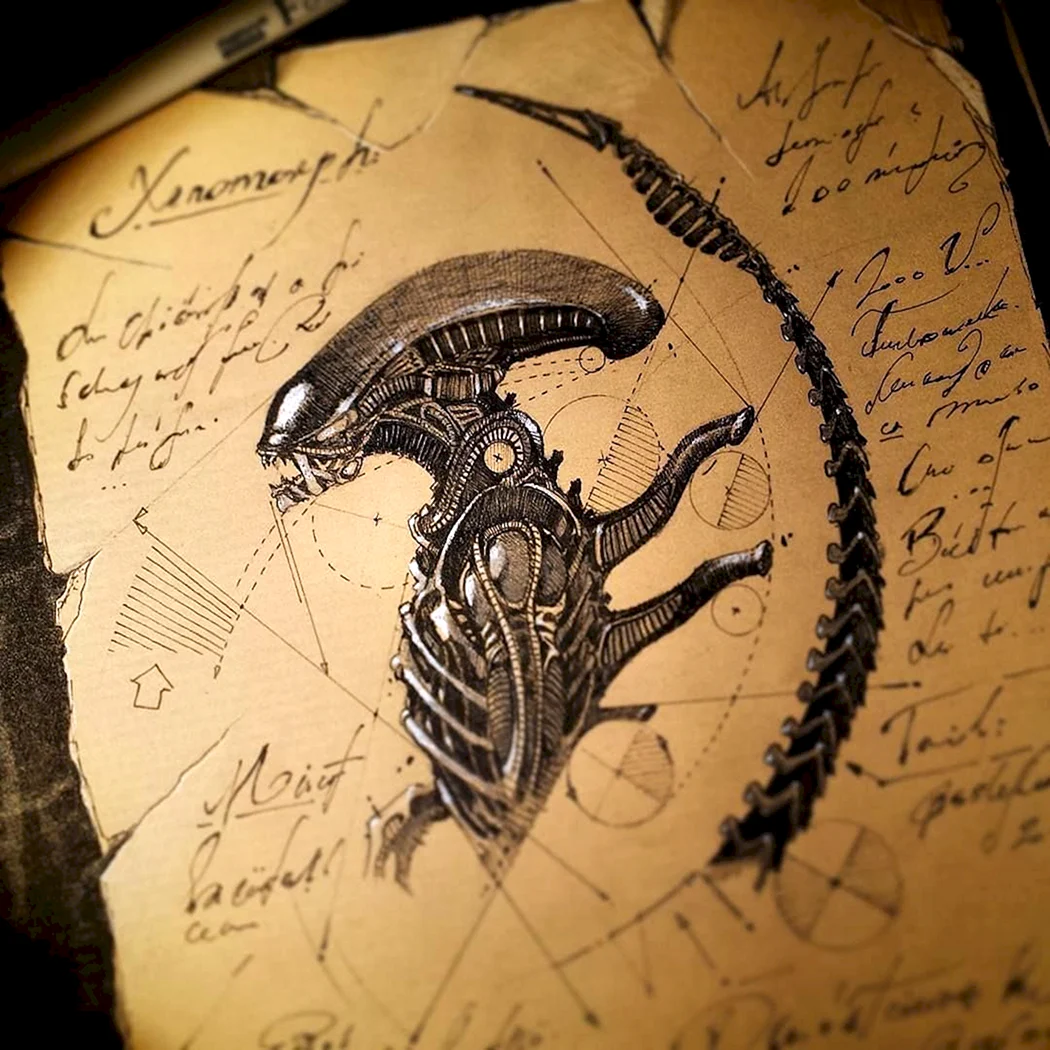 Ксеноморф тату