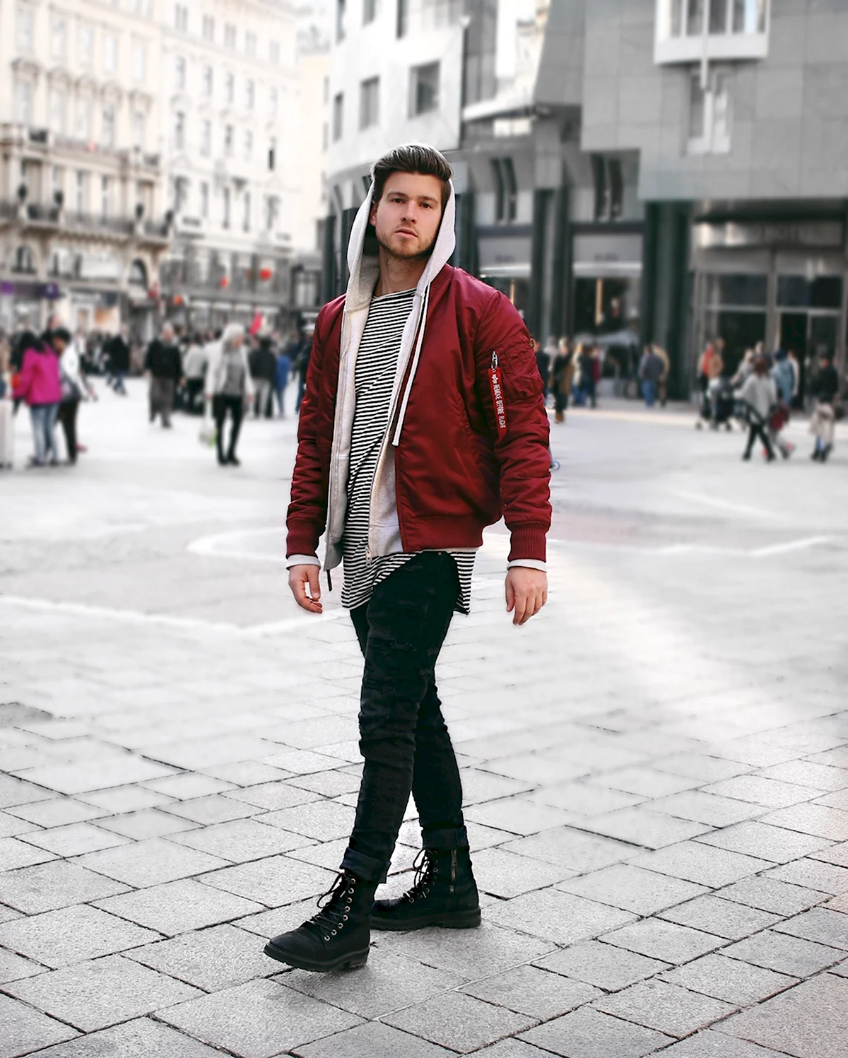 Бомбер стрит стайл мужской