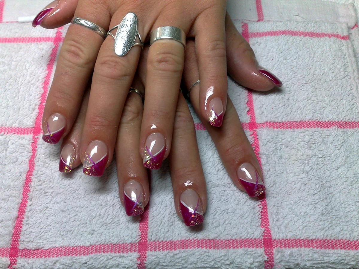 Френч на половину ногтя