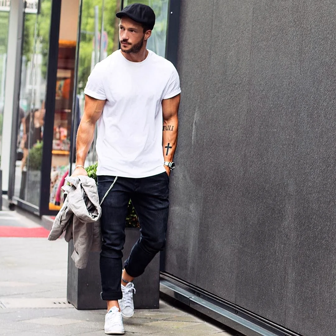 Мужской стиль с бейсболкой