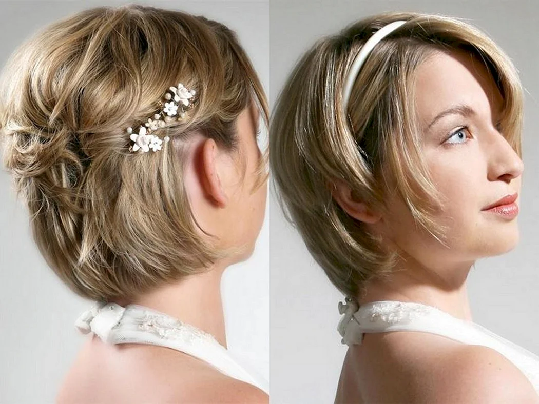 Весільна зачіска на карі