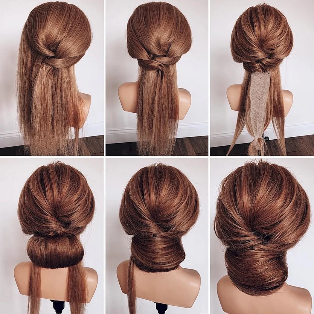 Зачіска пучок покроково