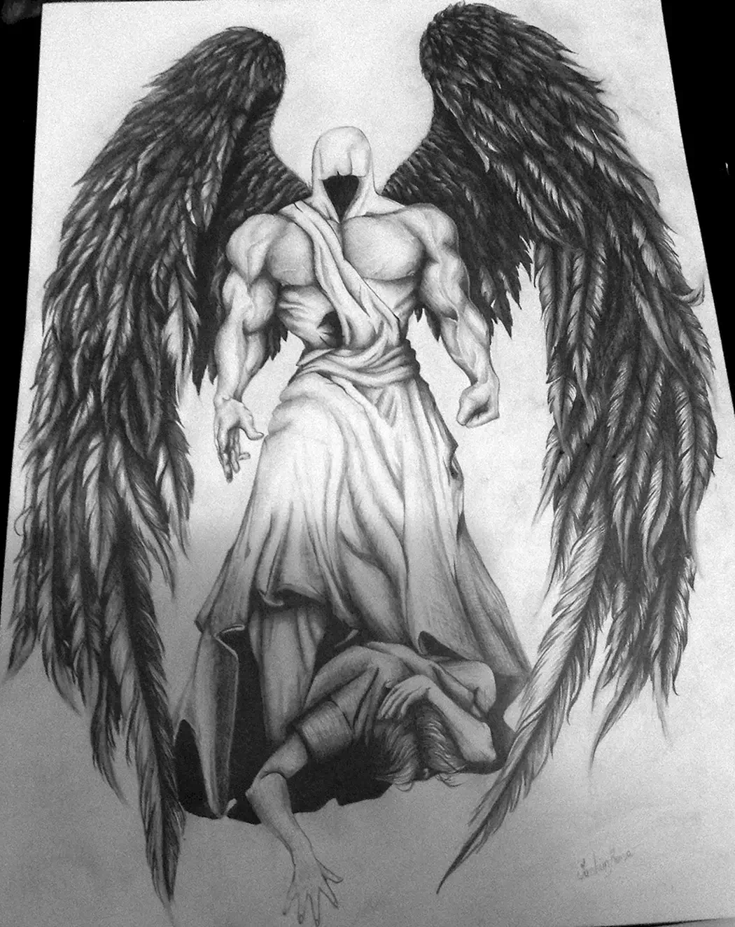 Тату Архангел и демон