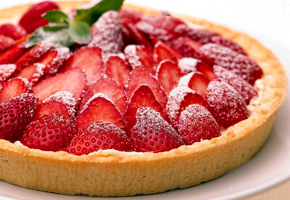 Цветаевский пирог с клубникой