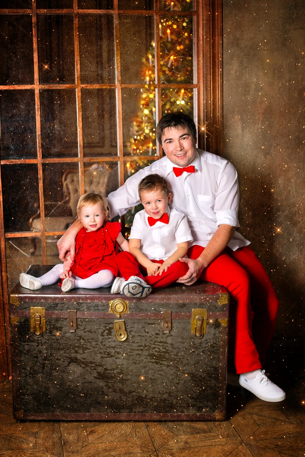 Новогодняя фотосессия семейная