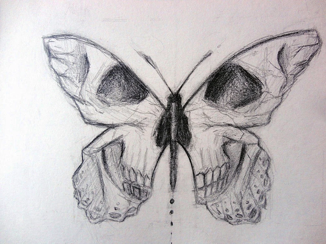 Готические рисунки простым карандашом