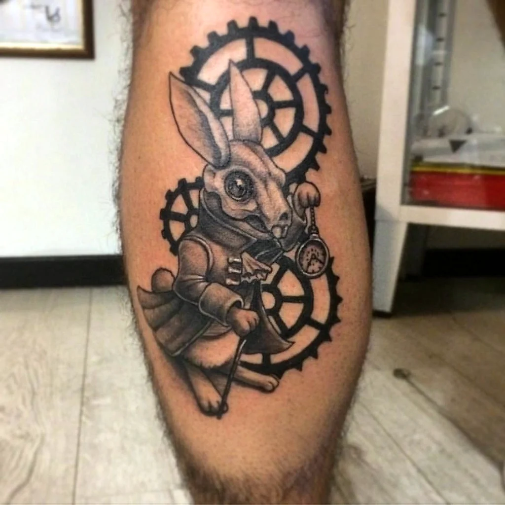 Техно кролик тату