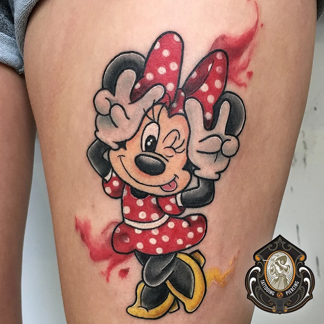 Татуировка Микки Маус