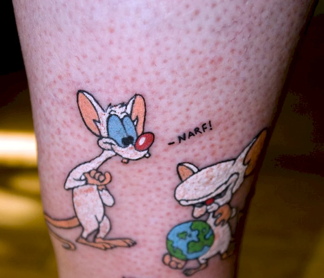 Пинки и Брейн тату