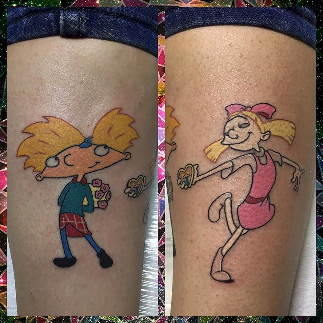 Арнольд и Хельга тату