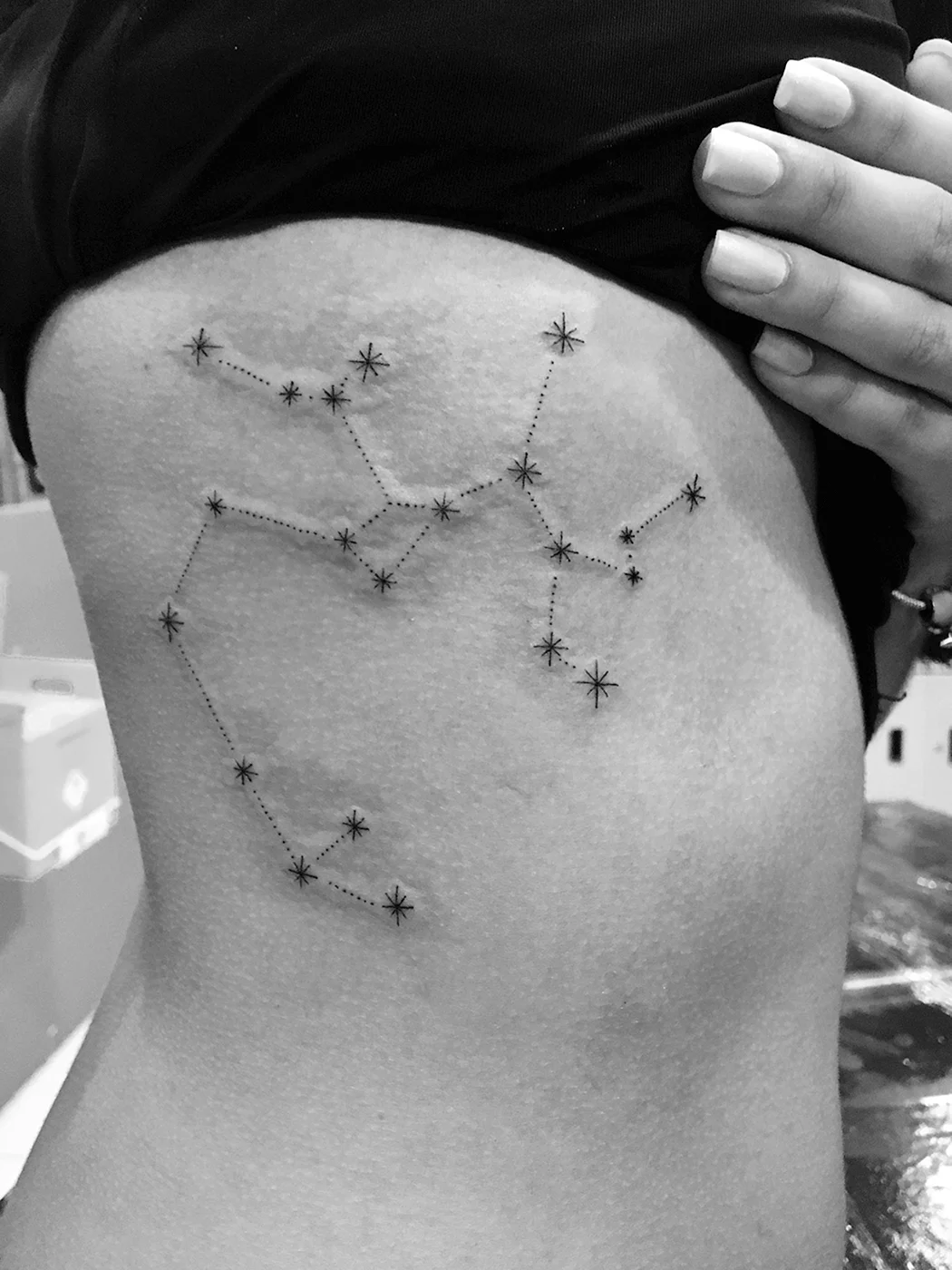 Тату Созвездие стрельца Сагитариус