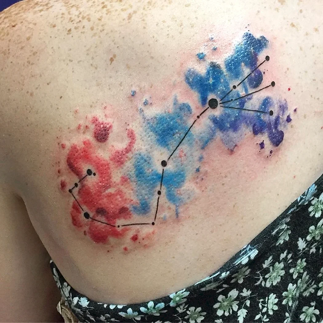 Созвездие Кассиопея тату